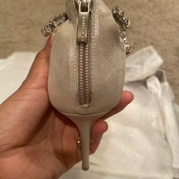 Wedding Shoe! It’s wedding season! These Jimmy Choos are gorgeous! Soft silver - Picture 3 of 12